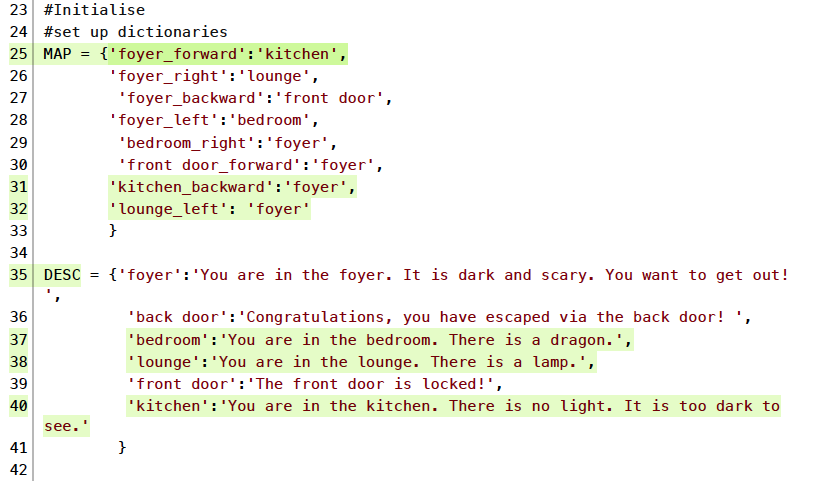 Python 2 Text Game Challenges – 4 – DIY Student